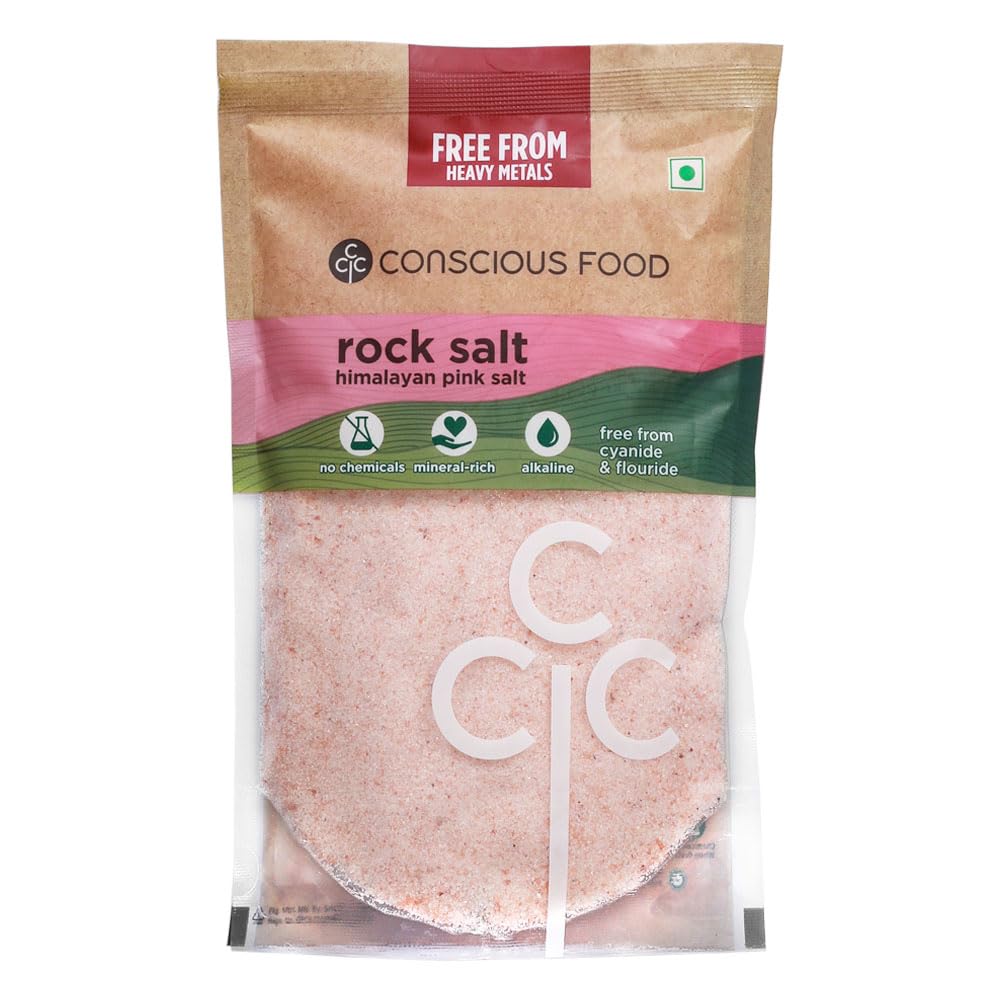 CONSCIOUS FOOD HIMALAYAN ROCK SALT SAIDHAV 1 KG - SuperMarcheStore