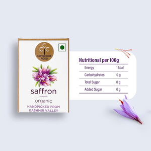 CONSCIOUS FOOD ORGANIC SAFFRON 1GM - SuperMarcheStore