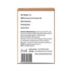 CONSCIOUS FOOD ORGANIC SAFFRON 1GM - SuperMarcheStore