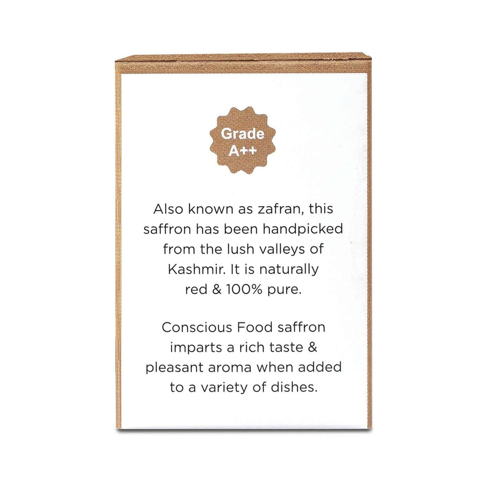 CONSCIOUS FOOD ORGANIC SAFFRON 1GM - SuperMarcheStore