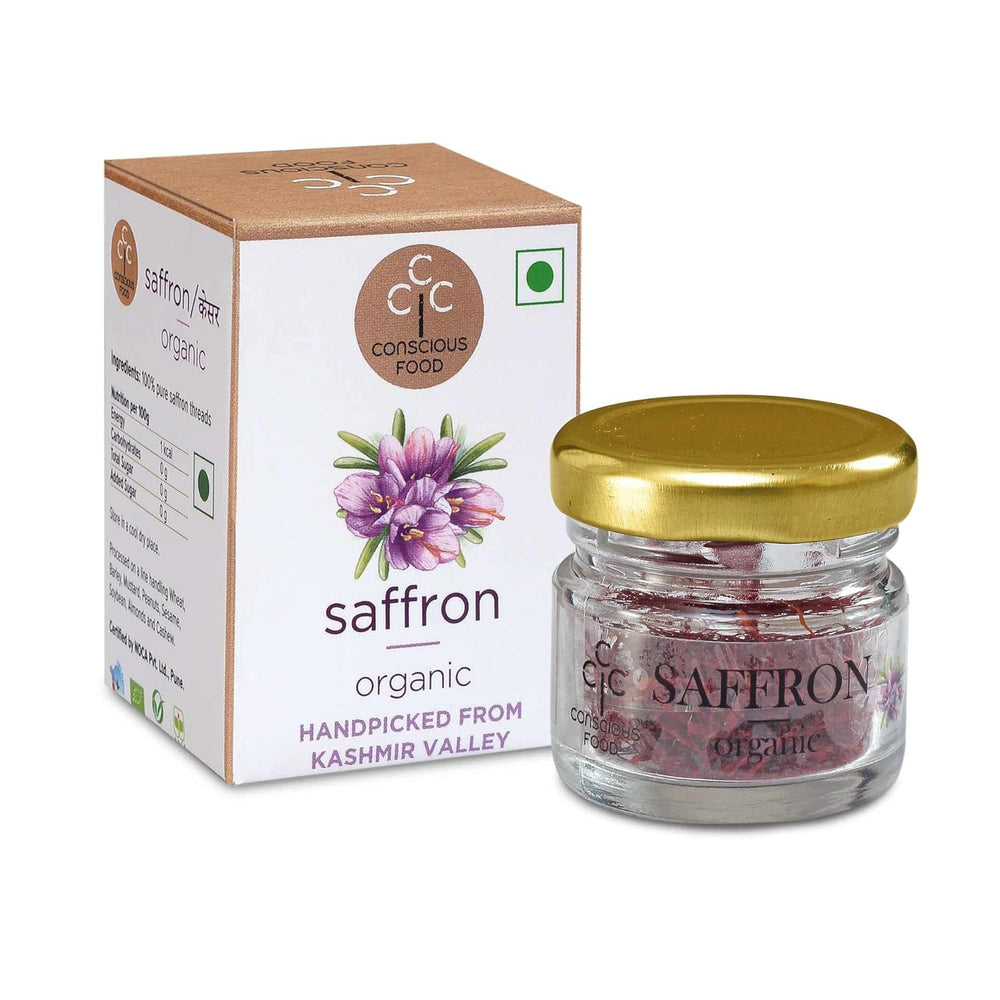 CONSCIOUS FOOD ORGANIC SAFFRON 1GM - SuperMarcheStore