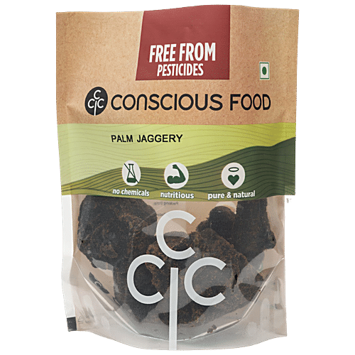 CONSCIOUS FOOD PALM JAGGERY, 500G - SuperMarcheStore