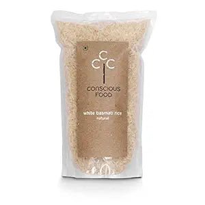 CONSCIOUS FOOD WHITE BASMATI RICE NATURAL 1KG - SuperMarcheStore