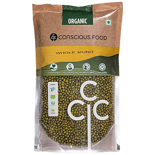 CONSCIOUS MOONG WHOLE 500G - SuperMarcheStore