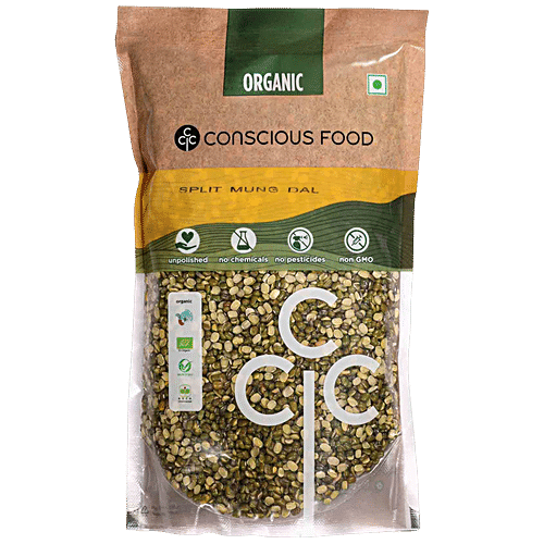 CONSCIOUS SPLIT MOONG DAL, 500G - SuperMarcheStore