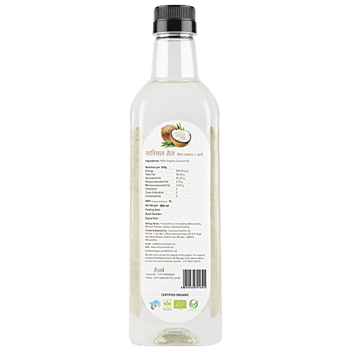 CONSCIUS FOOD COCONUT OIL 500 ML - SuperMarcheStore