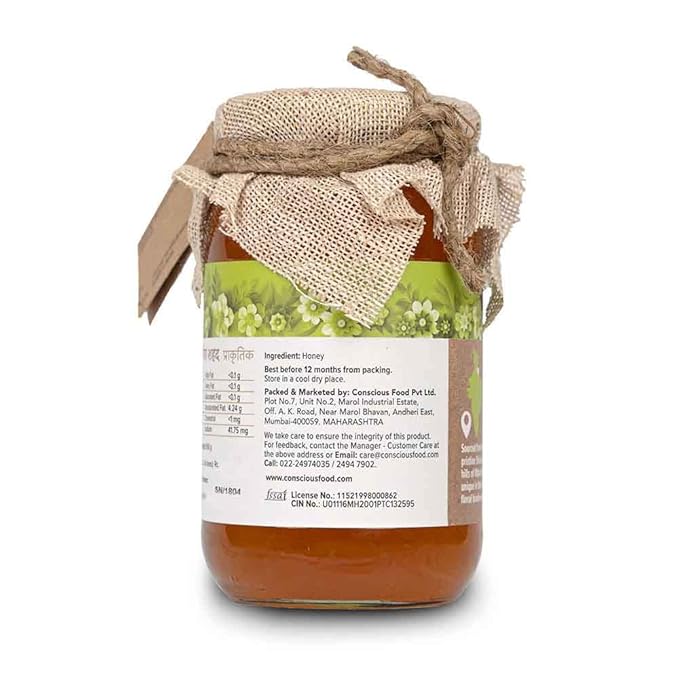 CONSIOUS FOOD HIMALAYAN MULTIFLORA HONEY RAW+NATURAL 500 GM - SuperMarcheStore