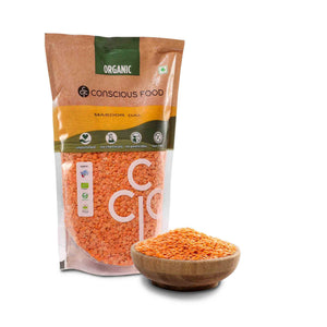 CONSIOUS FOOD MASOOR DAL RED 500 GM - SuperMarcheStore