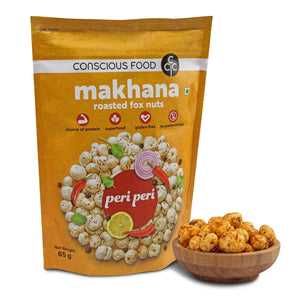 CONSIUOS FOOD ROASTED MAKHANA PERI PERI 65 GM - SuperMarcheStore
