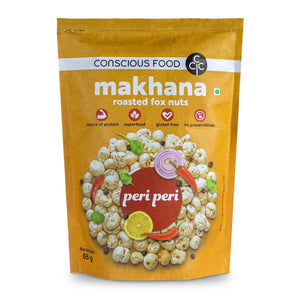 CONSIUOS FOOD ROASTED MAKHANA PERI PERI 65 GM - SuperMarcheStore