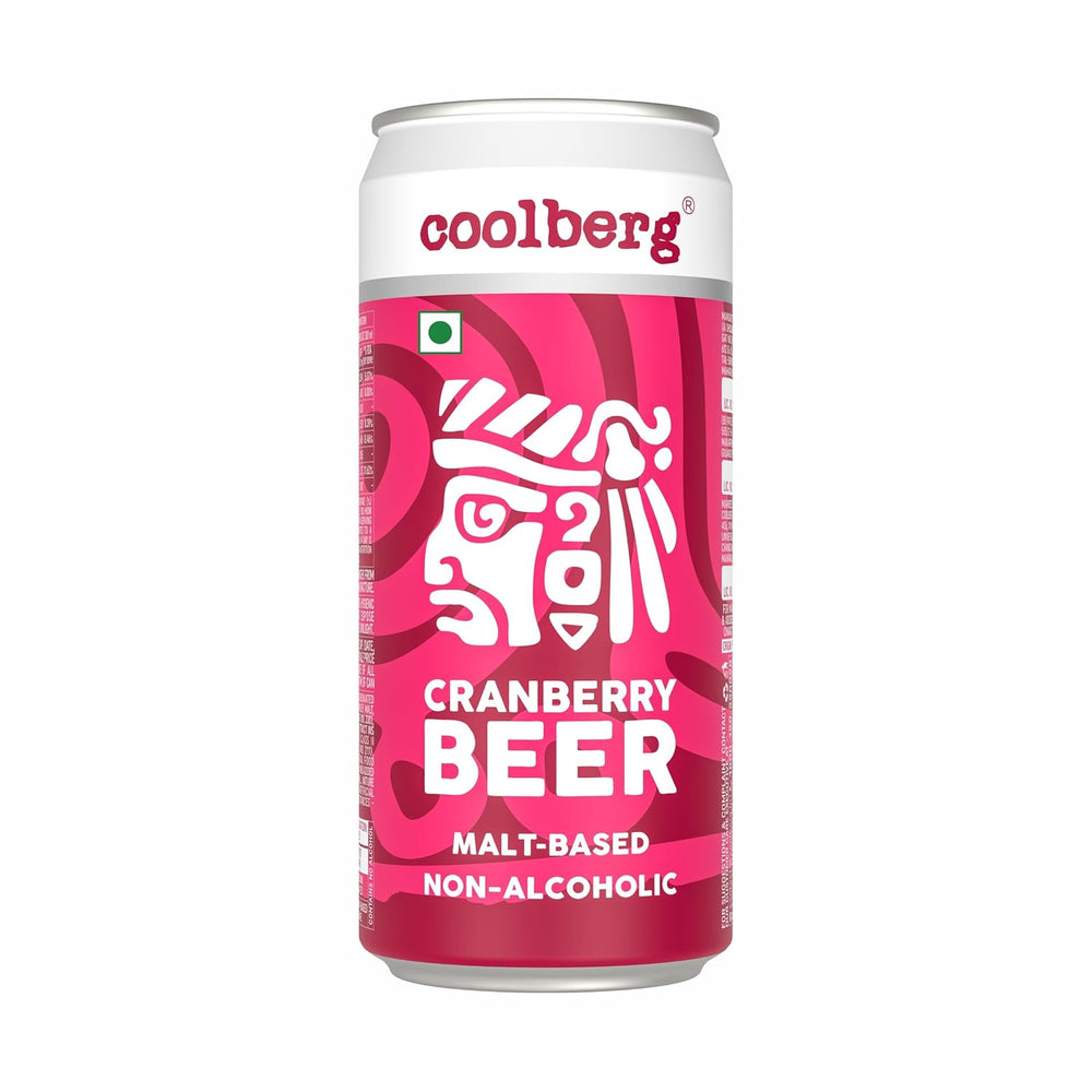 COOLBERG CRANBERRY BEER NON ALCOHOLIC CAN 300 ML - SuperMarcheStore