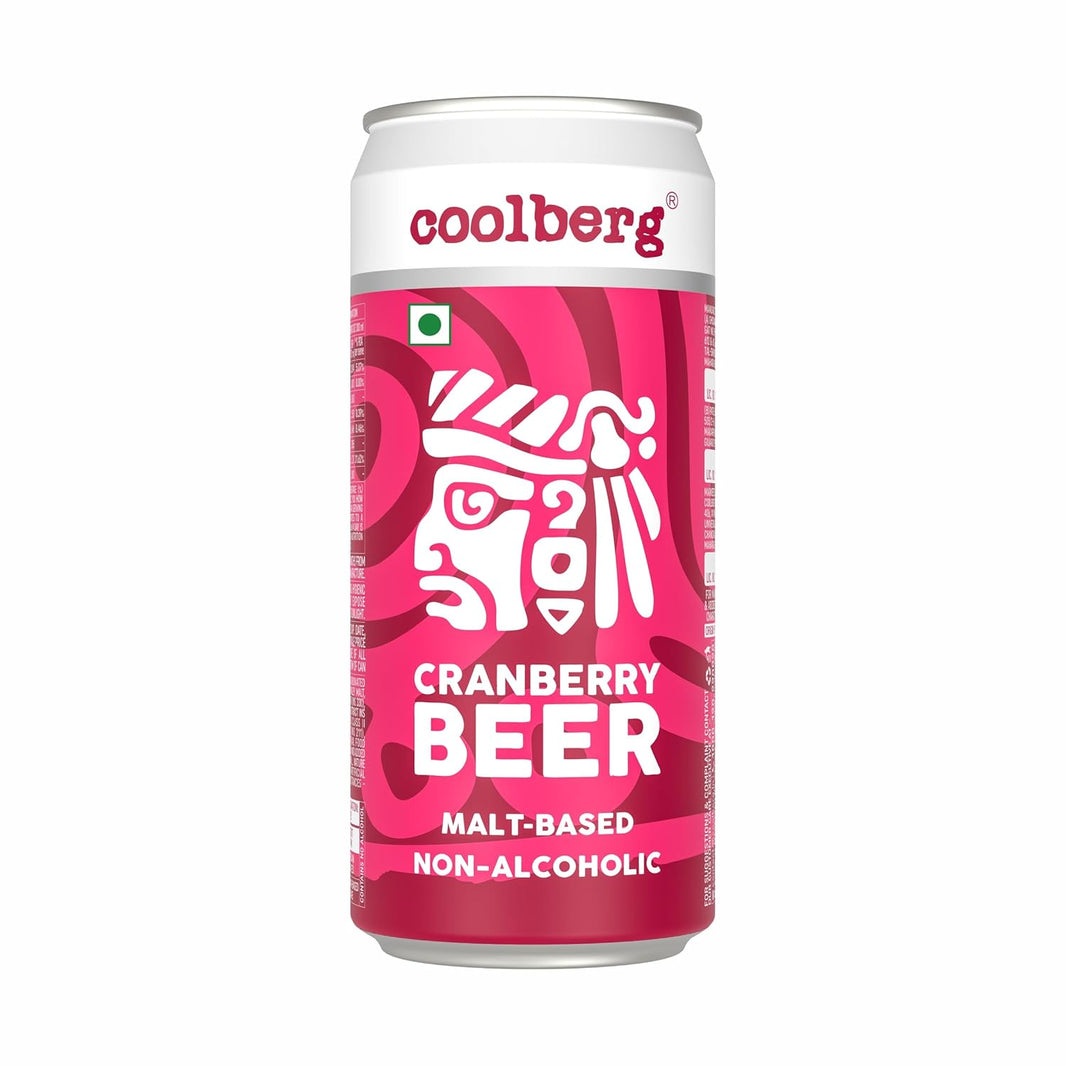 COOLBERG CRANBERRY BEER NON ALCOHOLIC CAN 300 ML - SuperMarcheStore