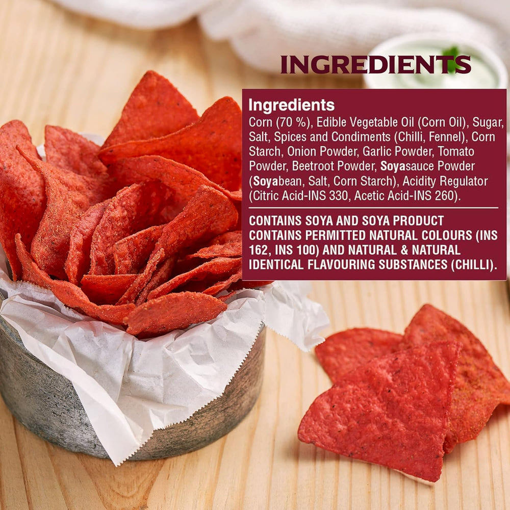 CORNITOS BEETROOT NACHO CHIPS 70 GM - SuperMarcheStore