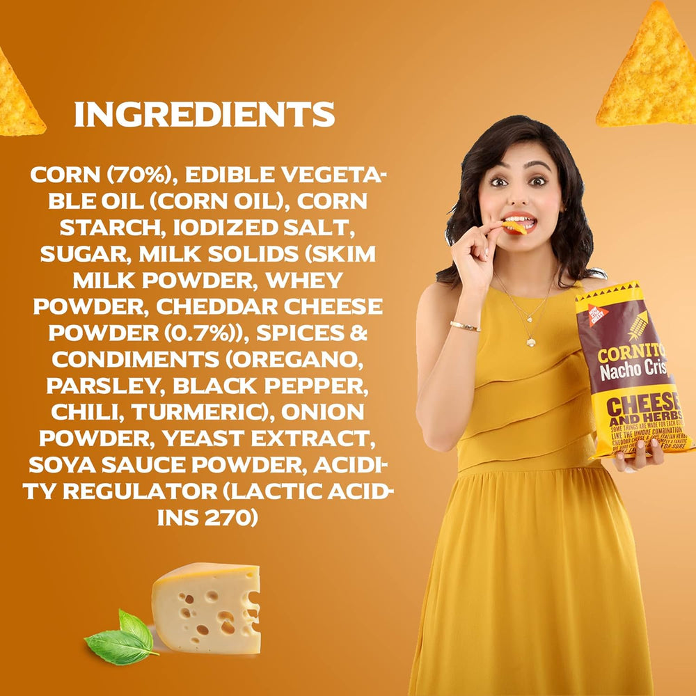 CORNITOS CHEESE & HERBS 150GM - SuperMarcheStore