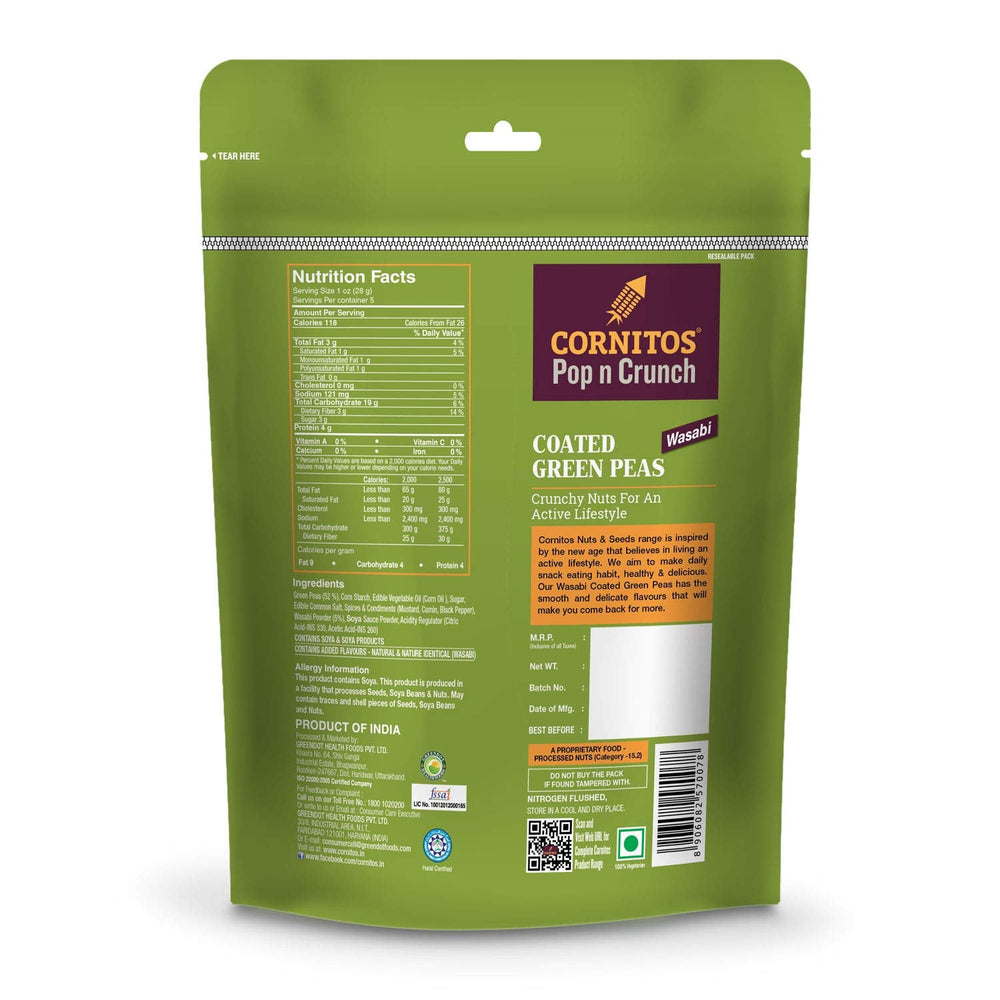 CORNITOS COATED GREEB PEAS 150GM - SuperMarcheStore