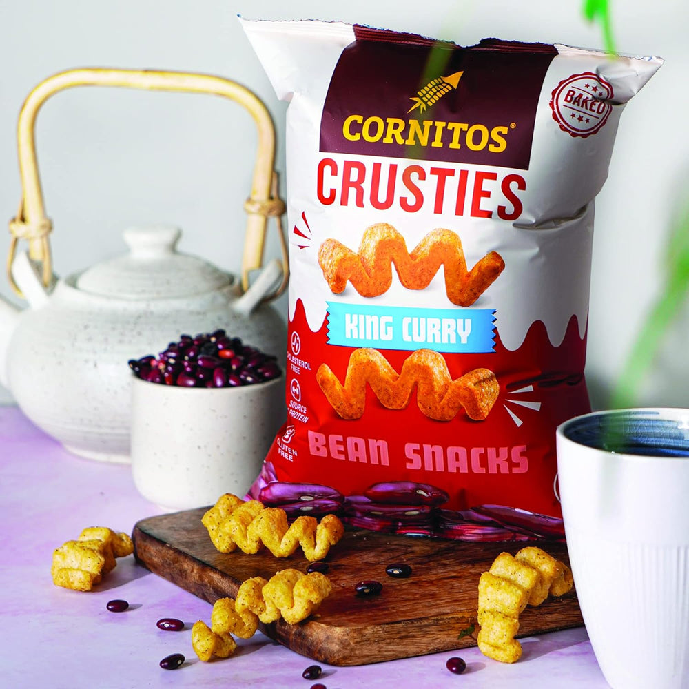 CORNITOS CRUSTIES KING CURRY BEAN SNACK 50 GM - SuperMarcheStore