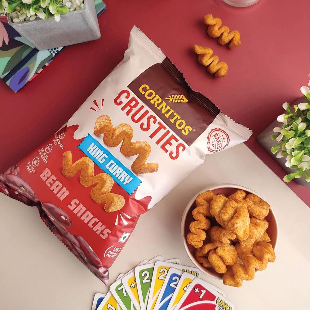 CORNITOS CRUSTIES KING CURRY BEAN SNACK 50 GM - SuperMarcheStore