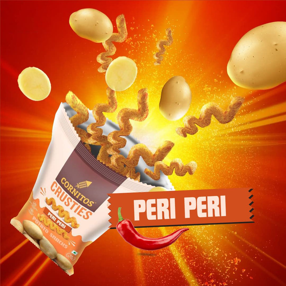 CORNITOS CRUSTIES PERI PERI POTATO SNACK 50 GM - SuperMarcheStore