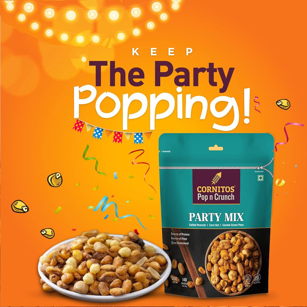 CORNITOS POP & CRUNCH PARTY MIX 200GM - SuperMarcheStore
