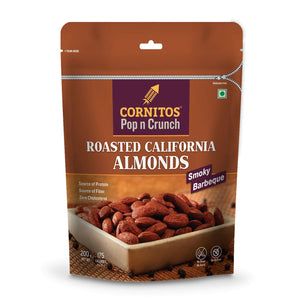 CORNITOS POP & CRUNCH ROASTED ALMOND SMOKY BBQ 200GM - SuperMarcheStore