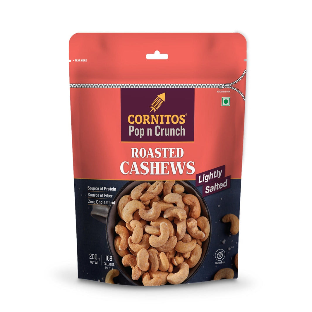 CORNITOS POP & CRUNCH ROASTED CASHEW SALTED 200GM - SuperMarcheStore