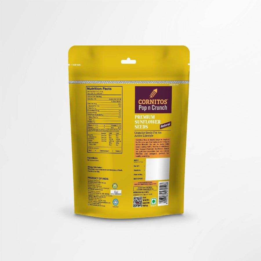 CORNITOS POP & CRUNCH SUNFLOWER SEEDS 200GM - SuperMarcheStore