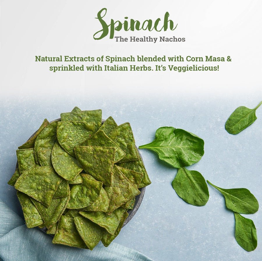 CORNITOS SPINACH NACHO CHIPS 70GM - SuperMarcheStore