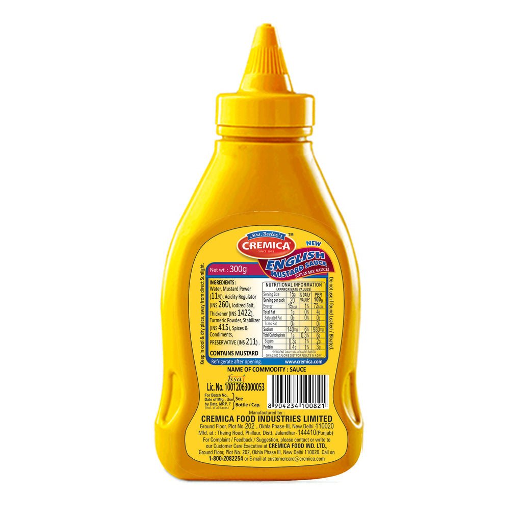 CREMICA ENGLISH MUSTARD SAUCE 300 GM - SuperMarcheStore