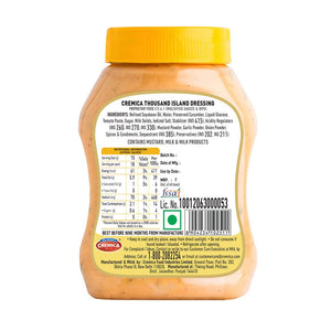 CREMICA THOUSAND ISLAND DRESSING, 275G - SuperMarcheStore