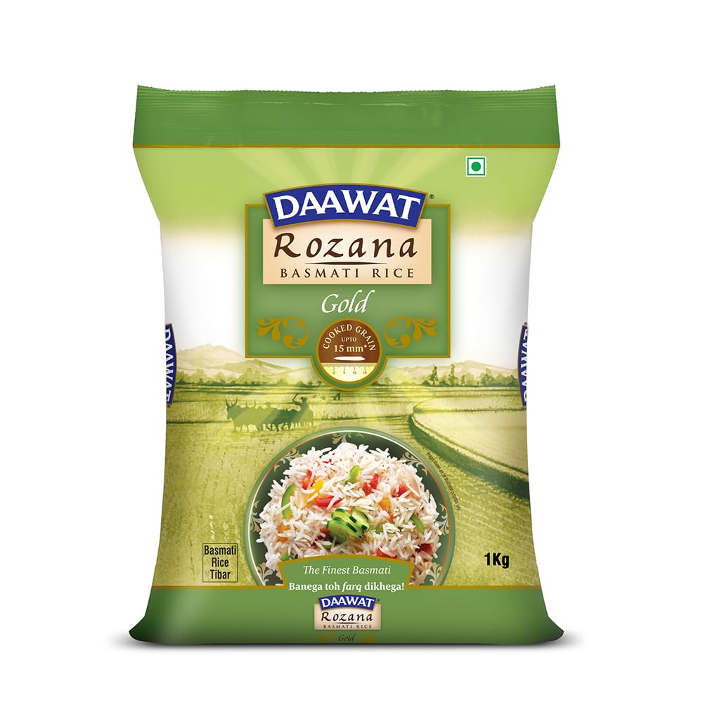 DAAWAT BASMATI RICE ROZANA GOLD 1KG - SuperMarcheStore