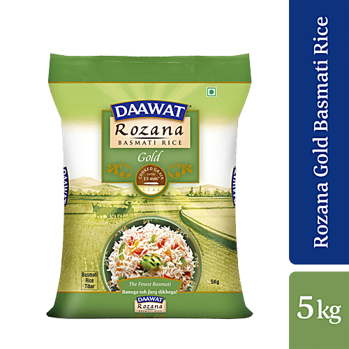 DAAWAT BASMATI RICE ROZANA GOLD 5KG - SuperMarcheStore