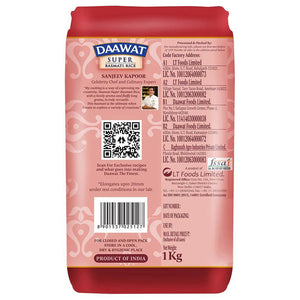 DAAWAT BASMATI RICE SUPER 1KG - SuperMarcheStore