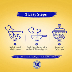 DAAWAT BIRYANI KIT KOLKATA AUTHENTIC RECIPE 334 GM - SuperMarcheStore