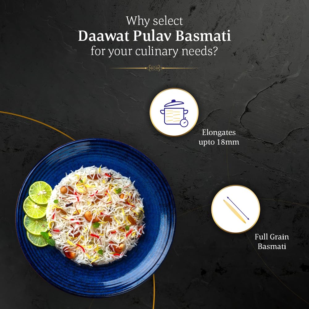 DAAWAT PULAV BASMATI RICE 5KG - SuperMarcheStore