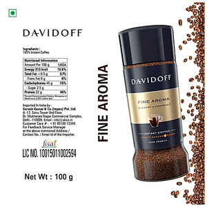 DAVIDOFF FINE AROMA COFFE 100G - SuperMarcheStore