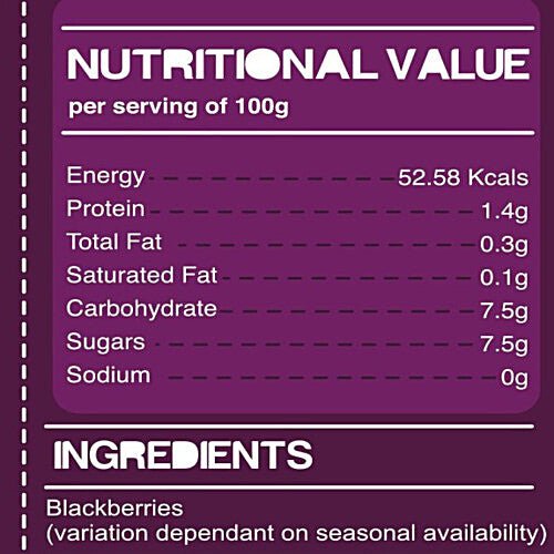 DELISHH FROZEN BLACKBERRIES 1KG - SuperMarcheStore