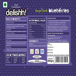 DELISHH FROZEN BLUEBERRY 500G - SuperMarcheStore