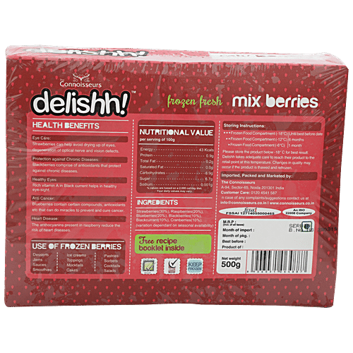 DELISHH FROZEN MIX BERRIES 500G - SuperMarcheStore
