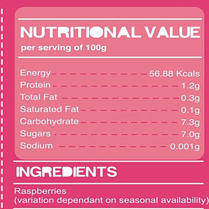 DELISHH FROZEN RASPBERRIES 500G - SuperMarcheStore