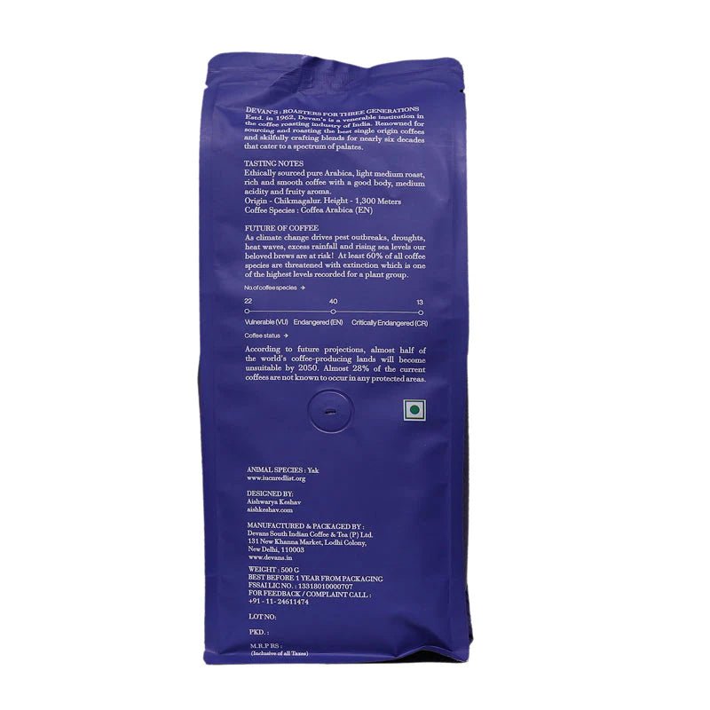 DEVANS ORGANIC ARABICA BEANS 500 GM - SuperMarcheStore