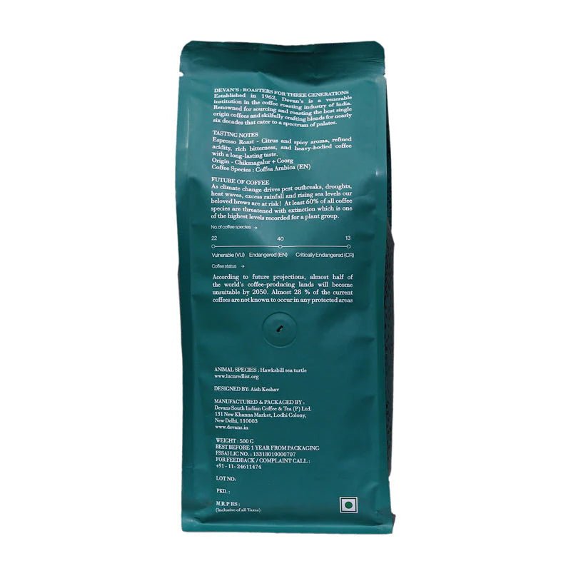 DEVANS ORIENTAL ESPRESSO BLEND BEANS 500 GM - SuperMarcheStore
