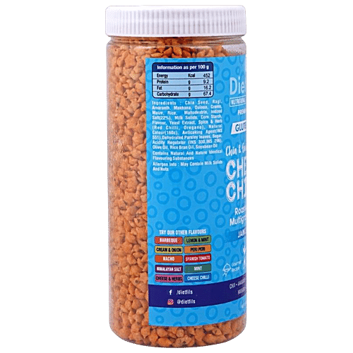 DIET FILS CHIA & QUINOA CHEESE CHILLI ROASTED MILLET 125 GM - SuperMarcheStore