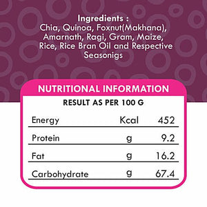 DIET FILS CHIA & QUINOA HIMALAYAN SALT N PEPPER ROASTED MILLET 125 GM - SuperMarcheStore
