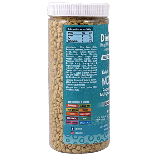 DIET FILS CHIA & QUINOA MINT ROASTED MILLET MULTIGRAIN 125 GM - SuperMarcheStore