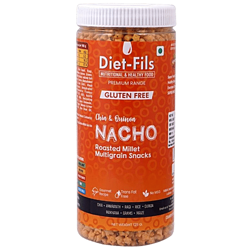 DIET FILS CHIA & QUINOA NACHO ROASTED MILLET 125 GM - SuperMarcheStore