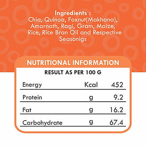 DIET FILS CHIA & QUINOA NACHO ROASTED MILLET 125 GM - SuperMarcheStore