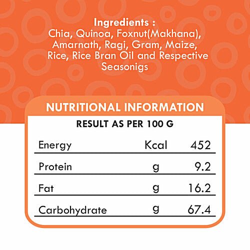 DIET FILS CHIA & QUINOA NACHO ROASTED MILLET 125 GM - SuperMarcheStore