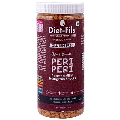DIET FILS CHIA & QUINOA PERI PERI ROASTED MILLET 125 GM - SuperMarcheStore