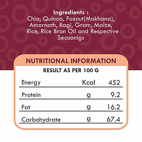 DIET FILS CHIA & QUINOA PERI PERI ROASTED MILLET 125 GM - SuperMarcheStore