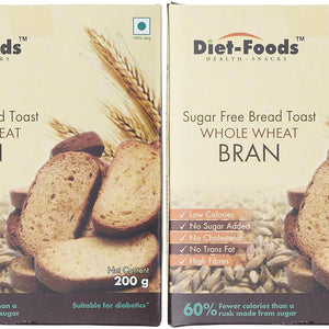 DIET FOODS SUGAR FREE BREAD TOAST 200 G - SuperMarcheStore